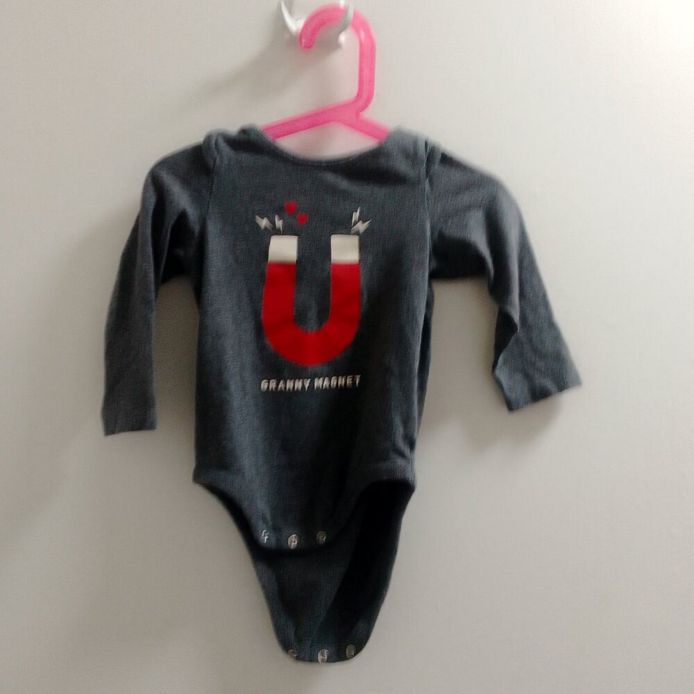 ''Baby Gap" Granny Magnet, Long Sleeved, Baby Boy Onesie
